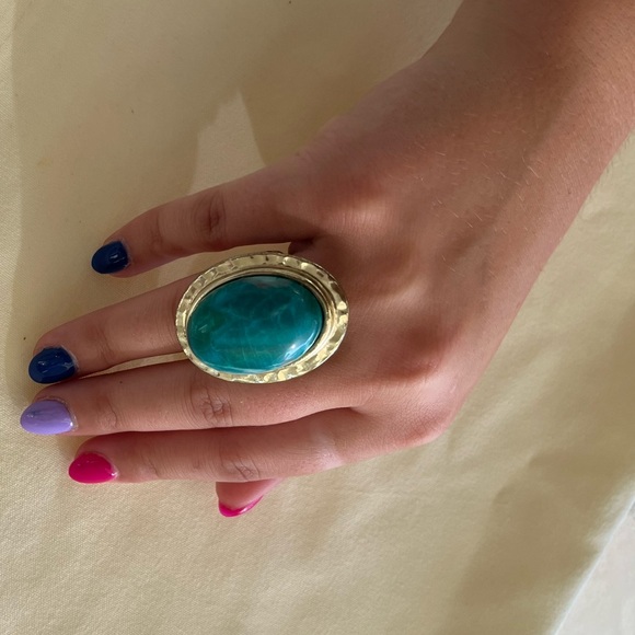 Chico's Jewelry - Green Turquoise Stretch Ring